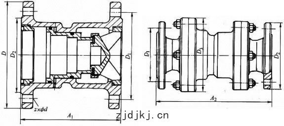 Y43X型(xíng)不(bù)鏽(xiù)鋼比(bǐ)例(lì)式(shì)減壓閥(fá)PN10~PN16外(wài)形尺(chǐ)寸圖